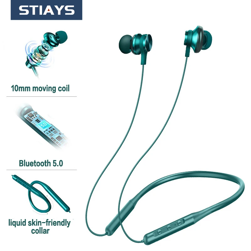STIAYS беспроводные Bluetooth-наушники; Стереонаушники с креплением на шею; Бинауральные спортивные наушники для бега; Длительный режим ожидания; ...
STIAYS беспроводные Bluetooth-наушники; Стереонаушники с креплением на шею; Бинауральные спортивные наушники для бега; Длительный режим ожидания; ...