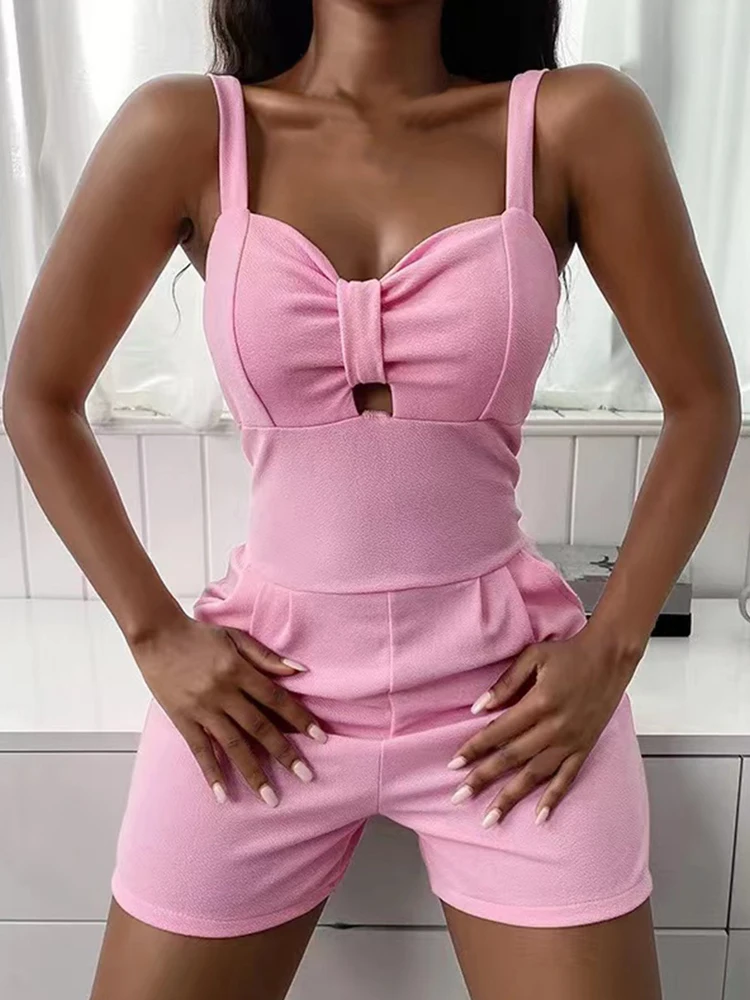 Women Sexy Straps Romper Bodysuits Spring Summer Elegant Solid Party Jumpsuit Fashion Hollow Out Zipper Backless Short Playsuit
Women Sexy Straps Romper Bodysuits Spring Summer Elegant Solid Party Jumpsuit Fashion Hollow Out Zipper Backless Short Playsuit