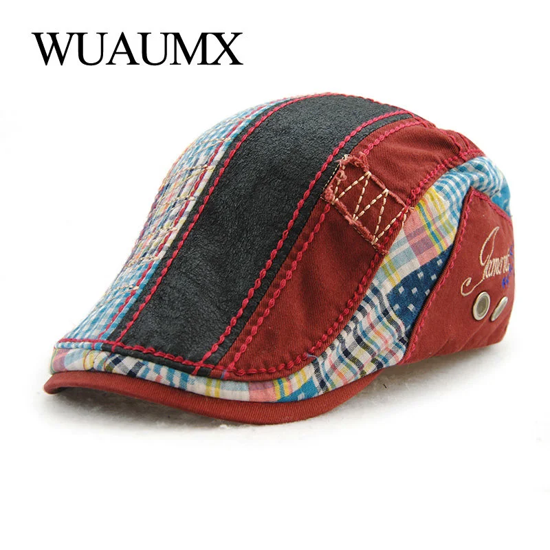 

Unisex Beret Hats For Men Women Cotton Leisure Visor Spring Summer Sun hat Flat Berets Cap Casquette Gorras Planas