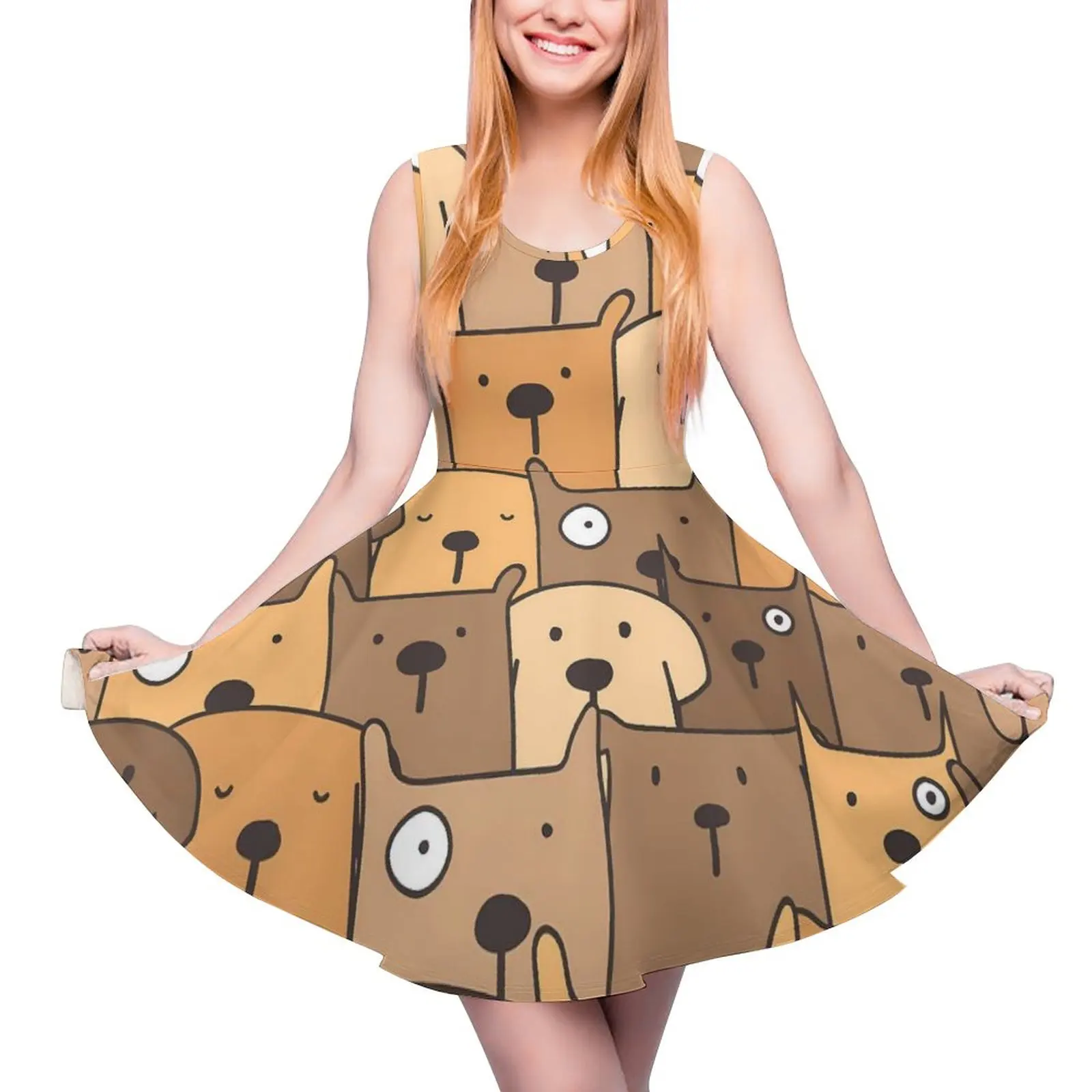 Платье с принтом собаки, платья для ночного клуба с мультяшными животными, Повседневное платье с высокой талией для скейтбординга, женское платье с узором, подарок на день рождения
Платье с принтом собаки, платья для ночного клуба с мультяшными животными, Повседневное платье с высокой талией для скейтбординга, женское платье с узором, подарок на день рождения