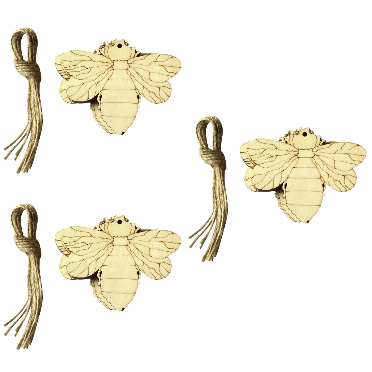30 PCS Mini Animals Bee Ornaments Hanging Decor Accessories Decorations Wood Slices 
30 PCS Mini Animals Bee Ornaments Hanging Decor Accessories Decorations Wood Slices