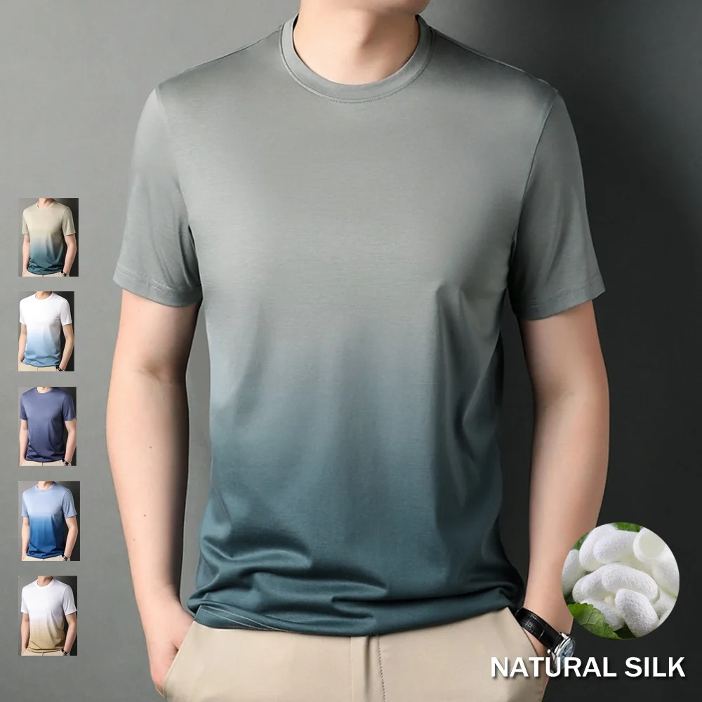 Breathable Comfort-soft Silk And Cotton Blended Gradient Tshirt Men Short Sleeve Fashion Mens Muscle Gym Crew Neck Tee Top Blue
Breathable Comfort-soft Silk And Cotton Blended Gradient Tshirt Men Short Sleeve Fashion Mens Muscle Gym Crew Neck Tee Top Blue
