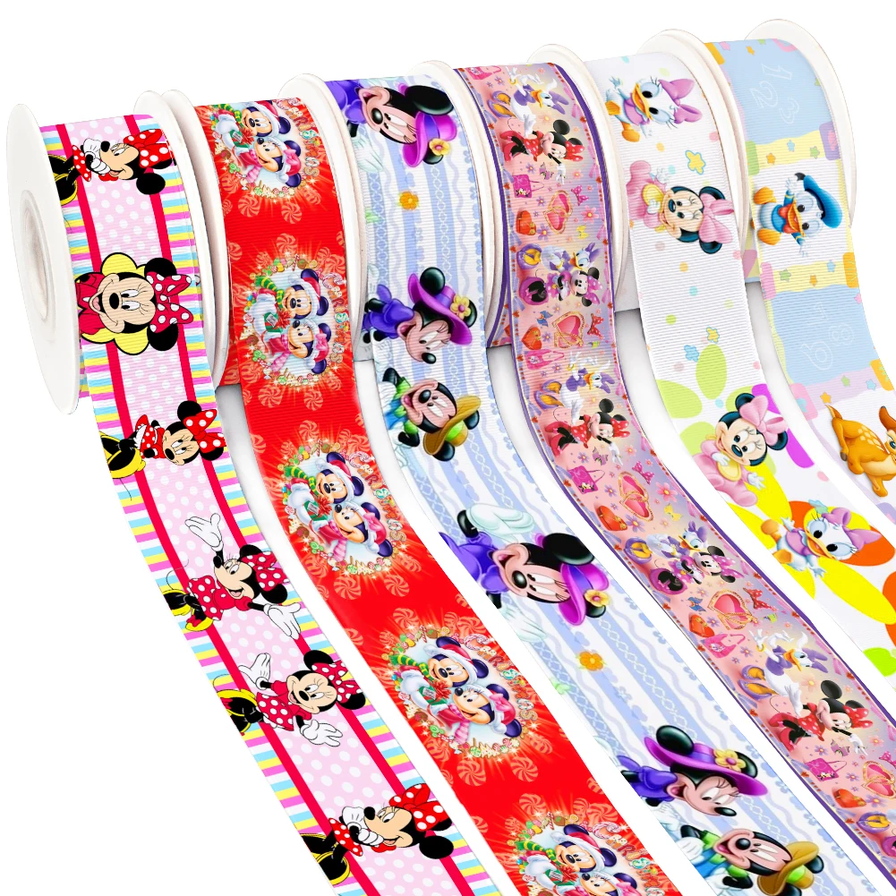 10yards Satin Ribbon Disney 25MM 38MM Grosgrain Ribbon Cartoon Mickey Minnie for DIY Craft Supplies Christmas Gift Wraps
10yards Satin Ribbon Disney 25MM 38MM Grosgrain Ribbon Cartoon Mickey Minnie for DIY Craft Supplies Christmas Gift Wraps