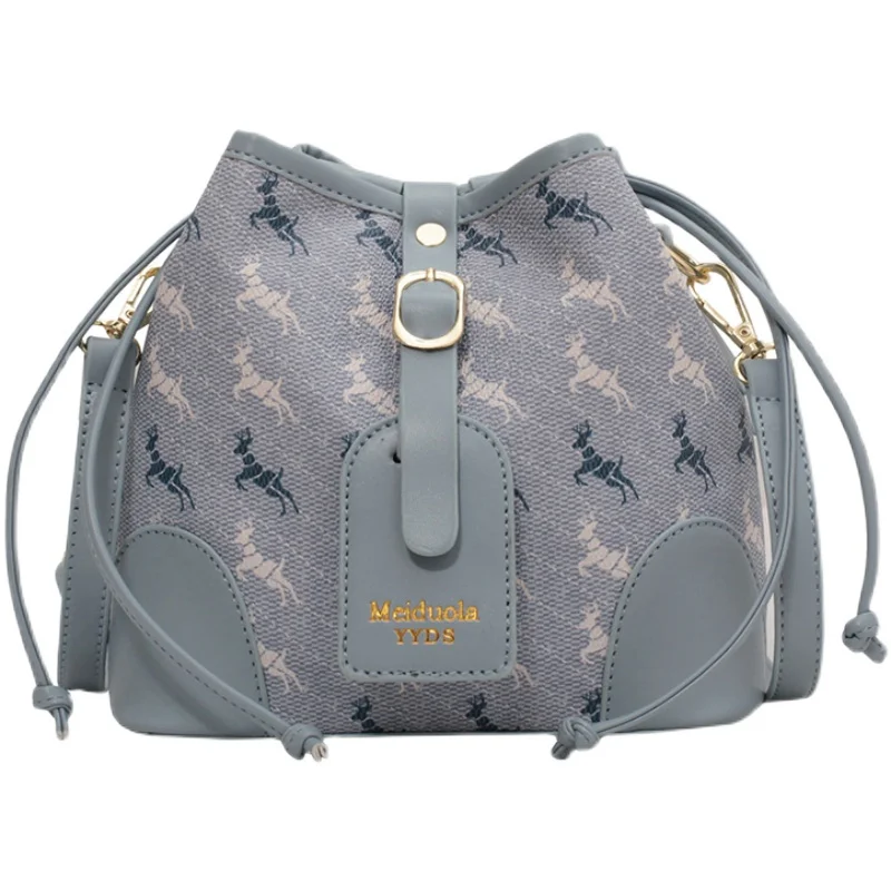 PU small bag women's summer new fashion bucket bag minority design girl's single shoulder bag printed versatile messenger bag
PU small bag women's summer new fashion bucket bag minority design girl's single shoulder bag printed versatile messenger bag