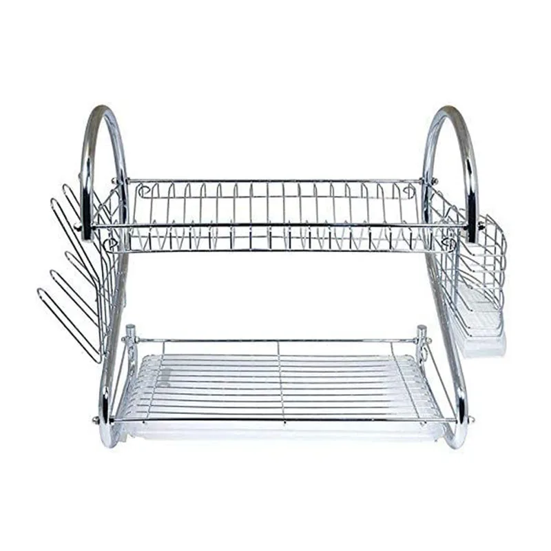 S-Shaped Kitchen Double Draining Dish Storage Rack Bowl Rack with Cutlery Storage Plate Multifunctional Draining Rack
S-Shaped Kitchen Double Draining Dish Storage Rack Bowl Rack with Cutlery Storage Plate Multifunctional Draining Rack