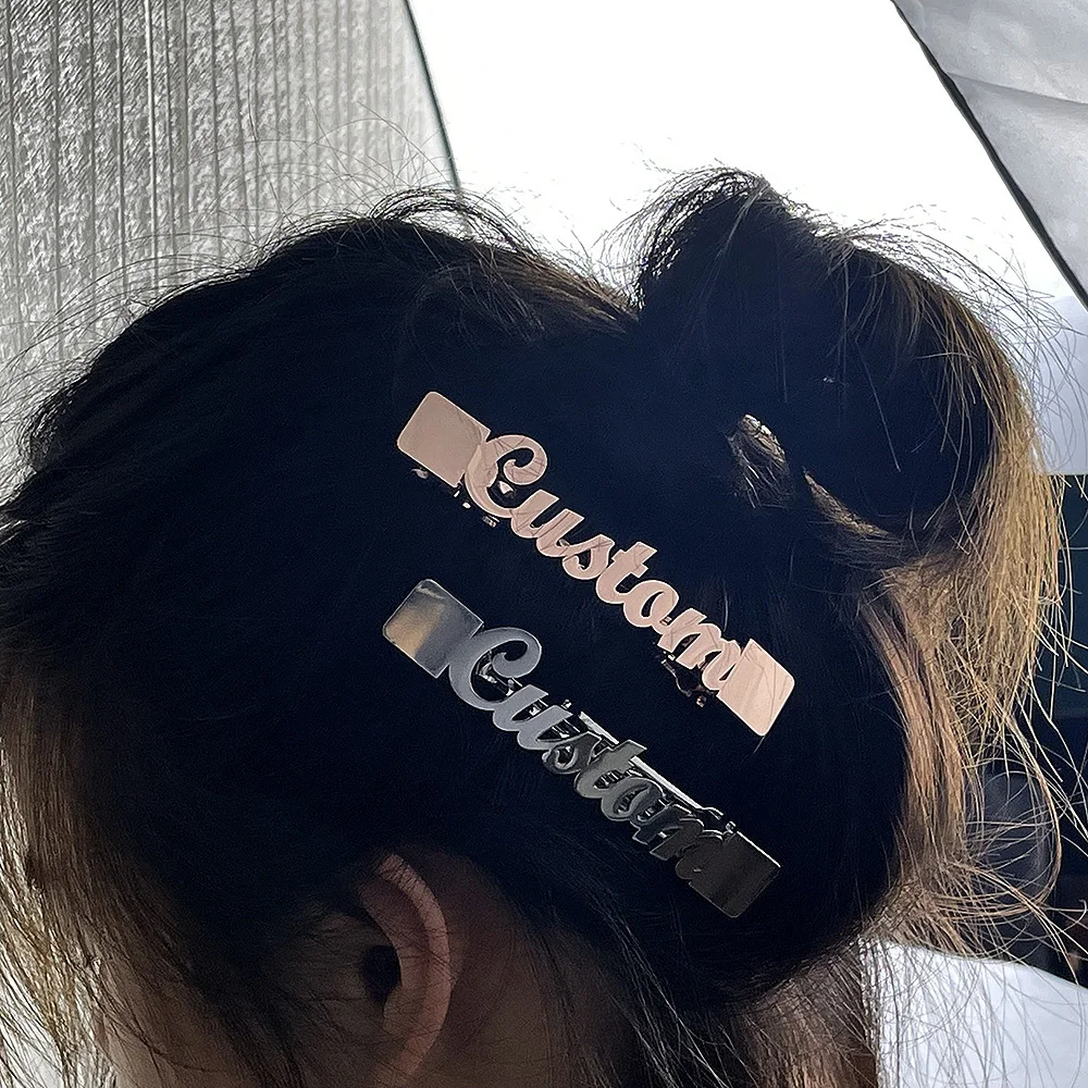 New Fashion Name Hairpin For Women Stainless Steel Custom Personalise Font Gold Silver Hairpin Jewelry Valentine's Day Present
New Fashion Name Hairpin For Women Stainless Steel Custom Personalise Font Gold Silver Hairpin Jewelry Valentine's Day Present