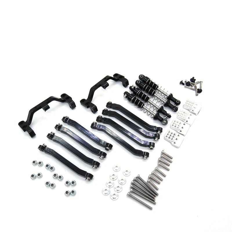 Metal Chassis Pull Rods Suspension Link Mount Shock Absorber for MN D90 D91 D99 MN99S 1/12 RC Car Upgrade Parts,Black
Metal Chassis Pull Rods Suspension Link Mount Shock Absorber for MN D90 D91 D99 MN99S 1/12 RC Car Upgrade Parts,Black