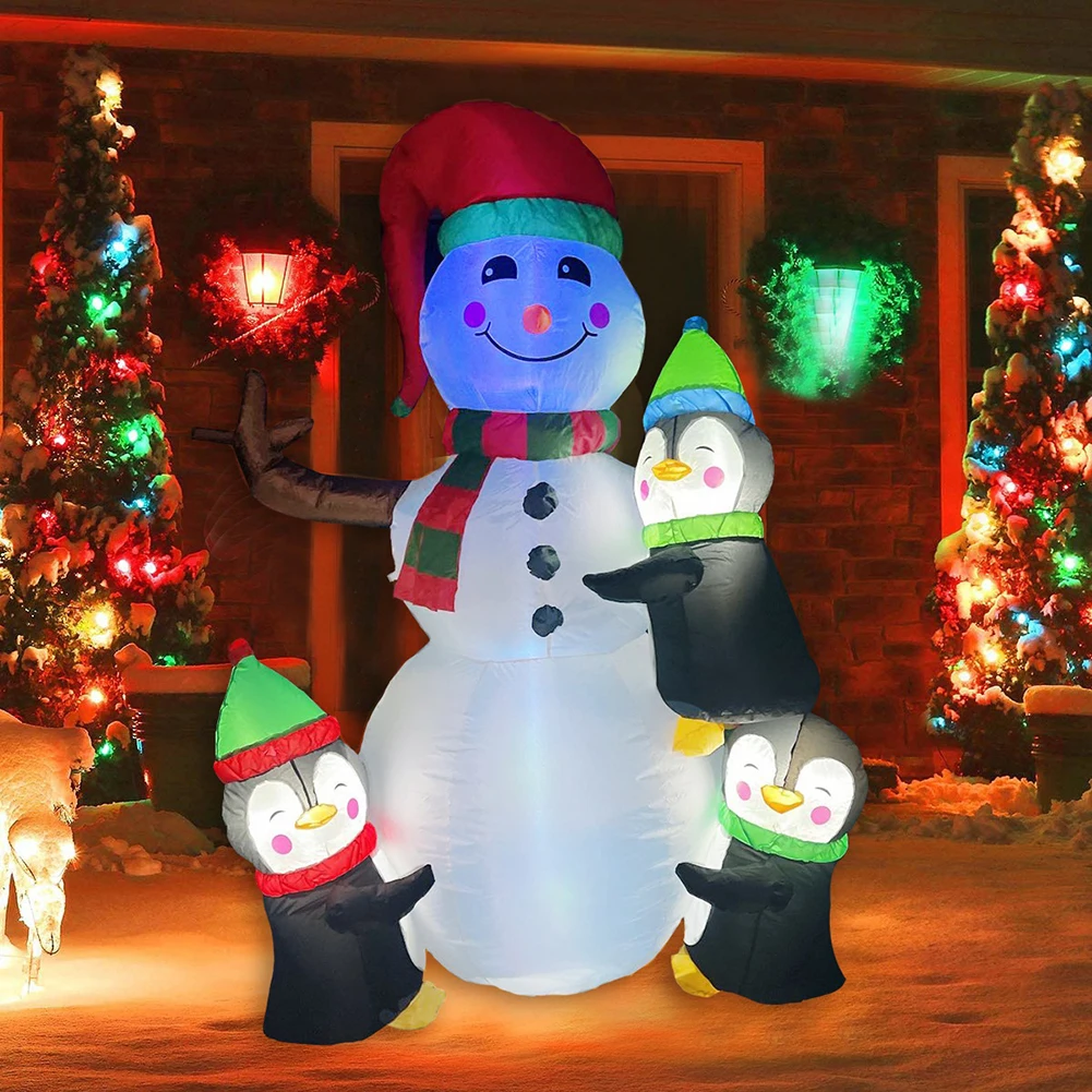 Christmas Inflatable Snowman LED Illuminated Xmas Snowman Props Festive Atmosphere Scene Layout for Shopping Mall Store Entrance
Christmas Inflatable Snowman LED Illuminated Xmas Snowman Props Festive Atmosphere Scene Layout for Shopping Mall Store Entrance