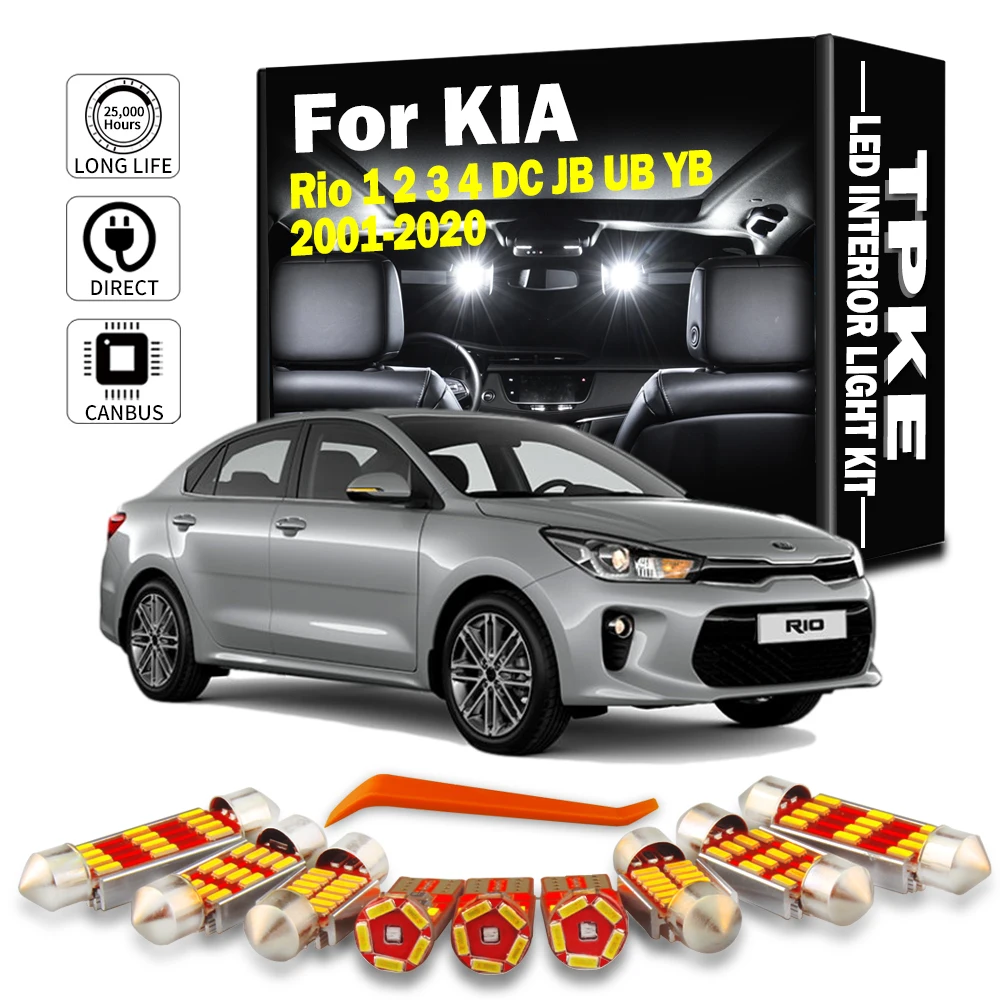 TPKE Canbus For KIA Rio 1 2 3 4 DC JB UB YB 2001-2019 2020 Auto LED Interior Map Dome Trunk License Plate Light Kit Car Lighting
TPKE Canbus For KIA Rio 1 2 3 4 DC JB UB YB 2001-2019 2020 Auto LED Interior Map Dome Trunk License Plate Light Kit Car Lighting
