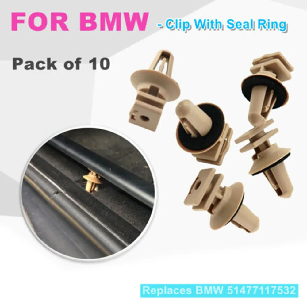 FOR BMW Sill Plate - Clip With Seal Ring 51477117532 Pack Of 10 Beige NEW Brand New Car Accessories High Quality And Durable
FOR BMW Sill Plate - Clip With Seal Ring 51477117532 Pack Of 10 Beige NEW Brand New Car Accessories High Quality And Durable