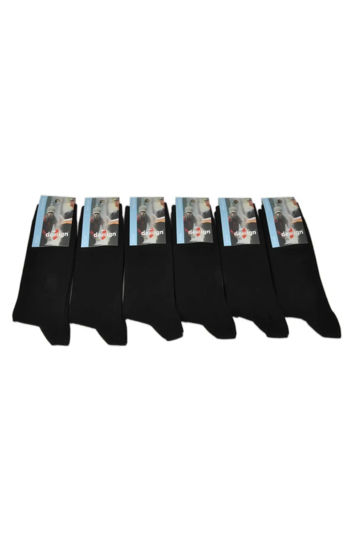 Молодежные черные носки (6 шт.)- 
Молодежные черные носки (6 шт.)-