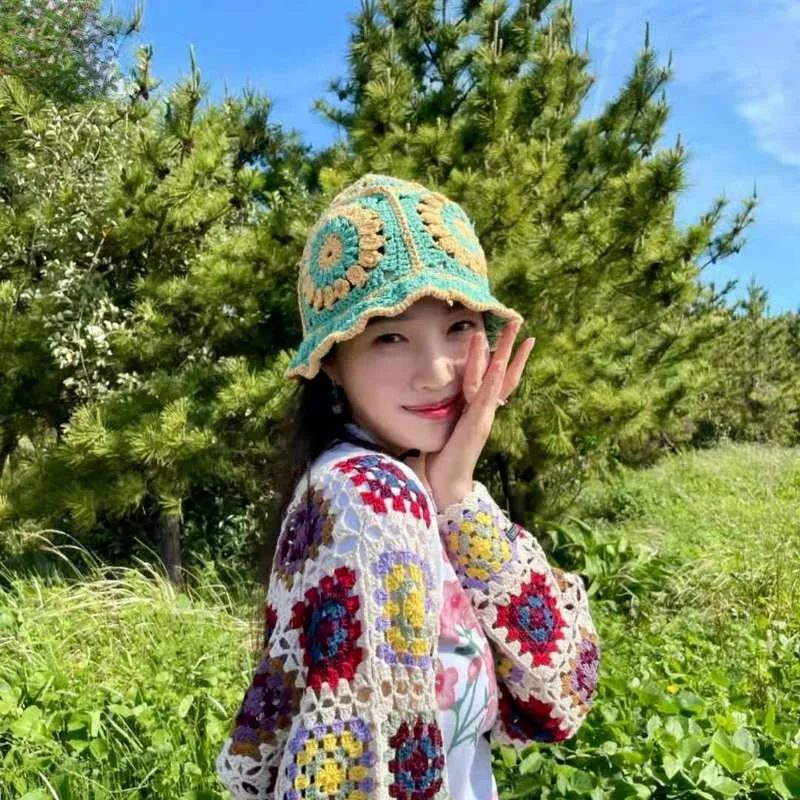 Женская модель солнцезащитной дышащей вязаной крючком шапки ручной работы вязаная крючком шляпа с цветами рыбака
Женская модель солнцезащитной дышащей вязаной крючком шапки ручной работы вязаная крючком шляпа с цветами рыбака