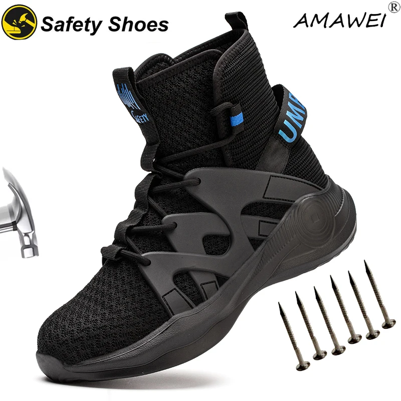 AMAWEI Men Steel Toe shoes Safety Shoes Lightweight Puncture Proof Work Shoes Male Construction Work Safety Boots
AMAWEI Men Steel Toe shoes Safety Shoes Lightweight Puncture Proof Work Shoes Male Construction Work Safety Boots