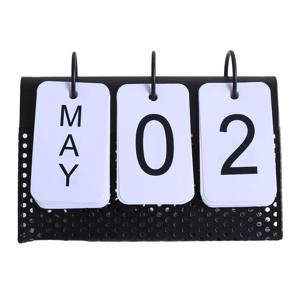 Creative Perpetual Calendar Wrought Iron Frame Office Tabletop Standing Decorative Page Turning Simple Decor Ornaments
Creative Perpetual Calendar Wrought Iron Frame Office Tabletop Standing Decorative Page Turning Simple Decor Ornaments