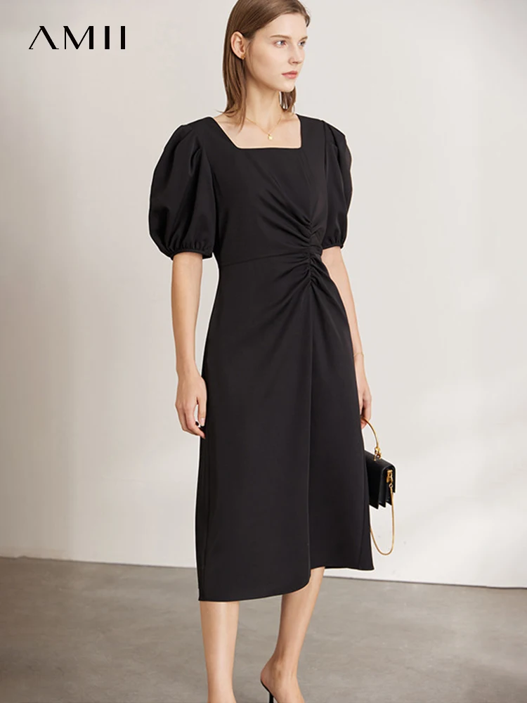 AMII Minimalism Summer Chic Elegant Dresses for Women 2023 New Square Collar Black Puff Sleeves Pleated Female Vestidos 12240778
AMII Minimalism Summer Chic Elegant Dresses for Women 2023 New Square Collar Black Puff Sleeves Pleated Female Vestidos 12240778