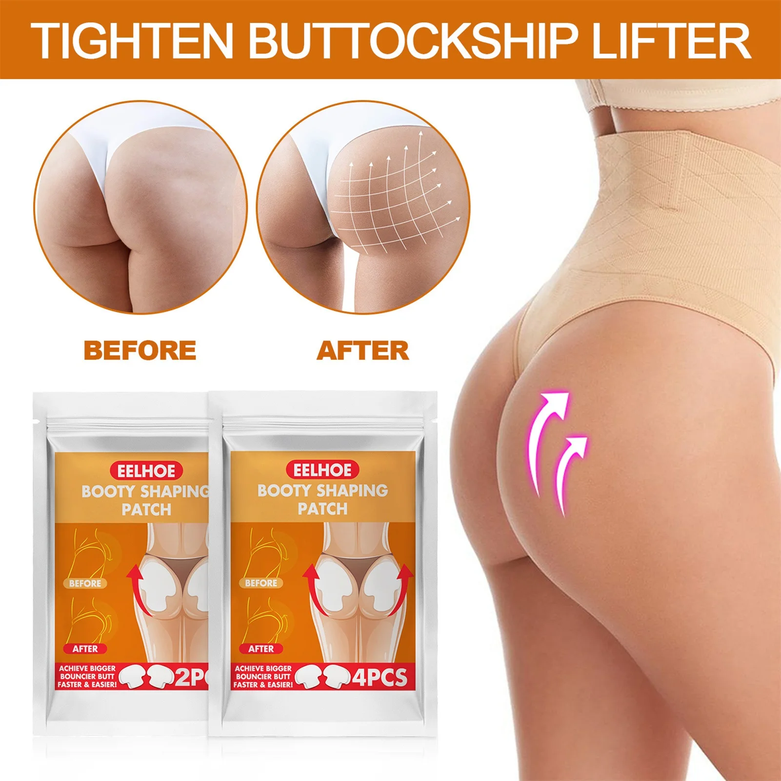 

Butt-Lift Shaping Patch Set Booty Shaping Patches Hip Lifting Stickers Tightening Shaping Body Shaper Sticker Quickly Strengthen