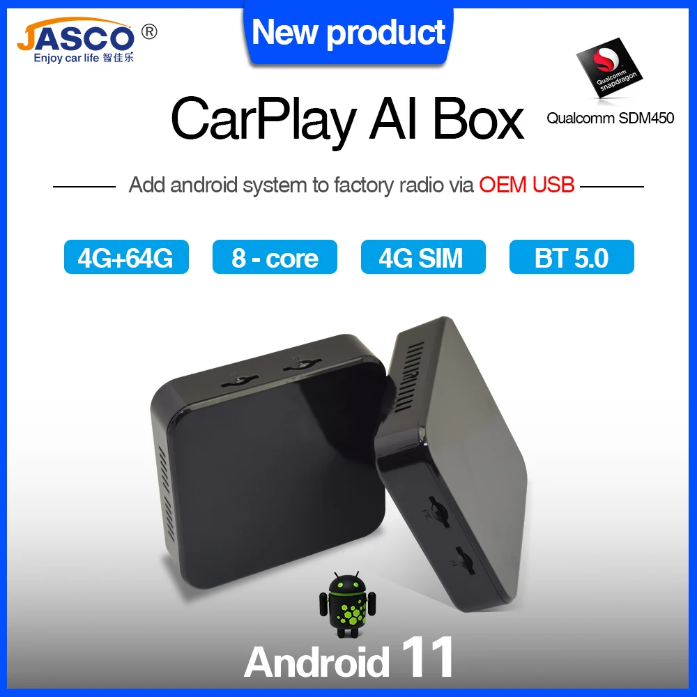 Новейший Carplay ai Box Автомобильный мультимедийный плеер 4 + 64 ГБ Android 11 Беспроводная зеркальная ссылка для Apple Carplay Android Автомобильная ТВ-пристав...
Новейший Carplay ai Box Автомобильный мультимедийный плеер 4 + 64 ГБ Android 11 Беспроводная зеркальная ссылка для Apple Carplay Android Автомобильная ТВ-пристав...
