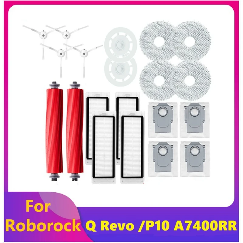 Main Side Brush Main Side Brush Hepa Filter Mop Cloths Rag Dust Bag For Roborock Q Revo / P10 A7400RR Vacuum Cleaner Parts
Main Side Brush Main Side Brush Hepa Filter Mop Cloths Rag Dust Bag For Roborock Q Revo / P10 A7400RR Vacuum Cleaner Parts