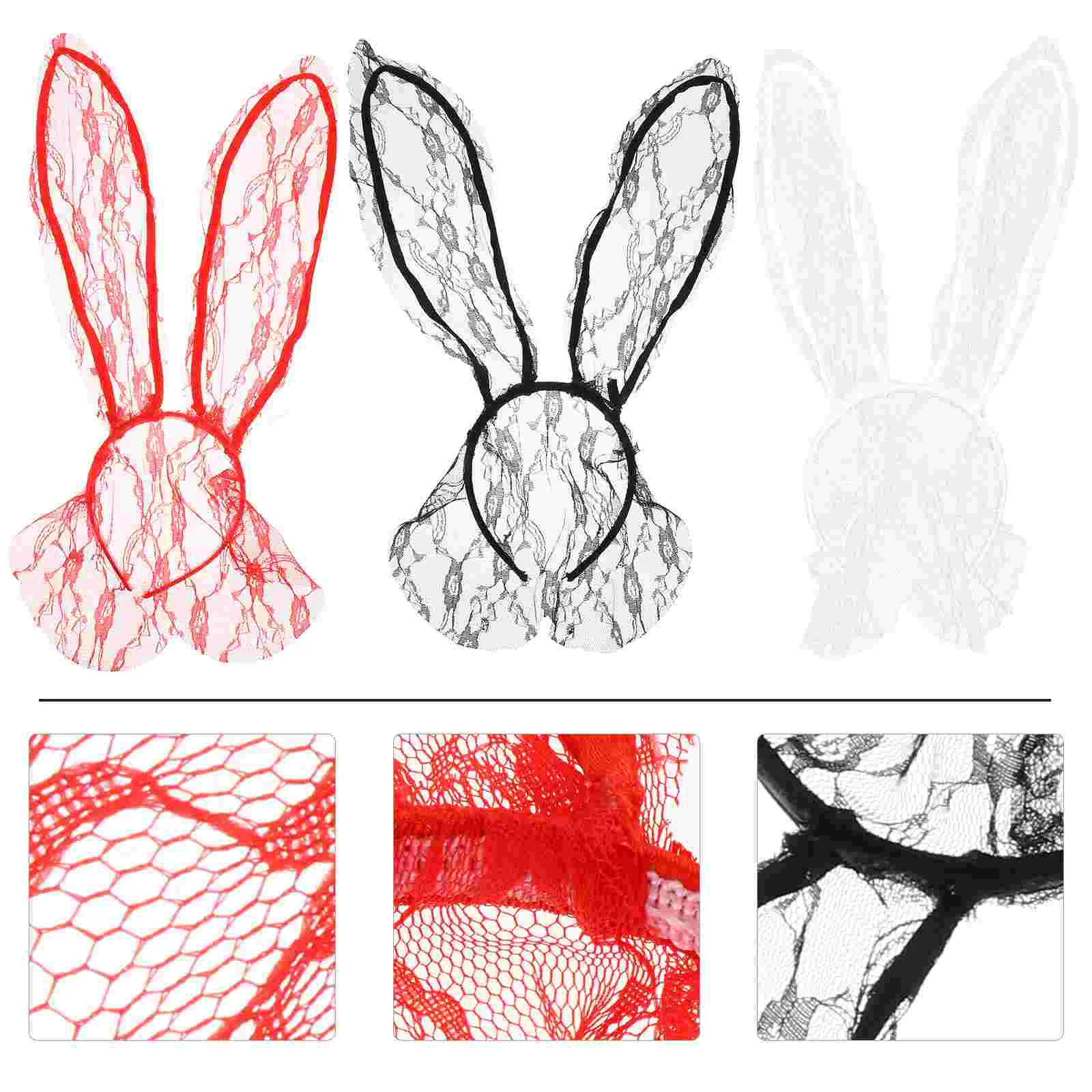 3 Pcs Black Girl Hair Accessories Veil Headband Lace Hairband Hoop Rabbit Ears Cosplay Photo Prop
3 Pcs Black Girl Hair Accessories Veil Headband Lace Hairband Hoop Rabbit Ears Cosplay Photo Prop