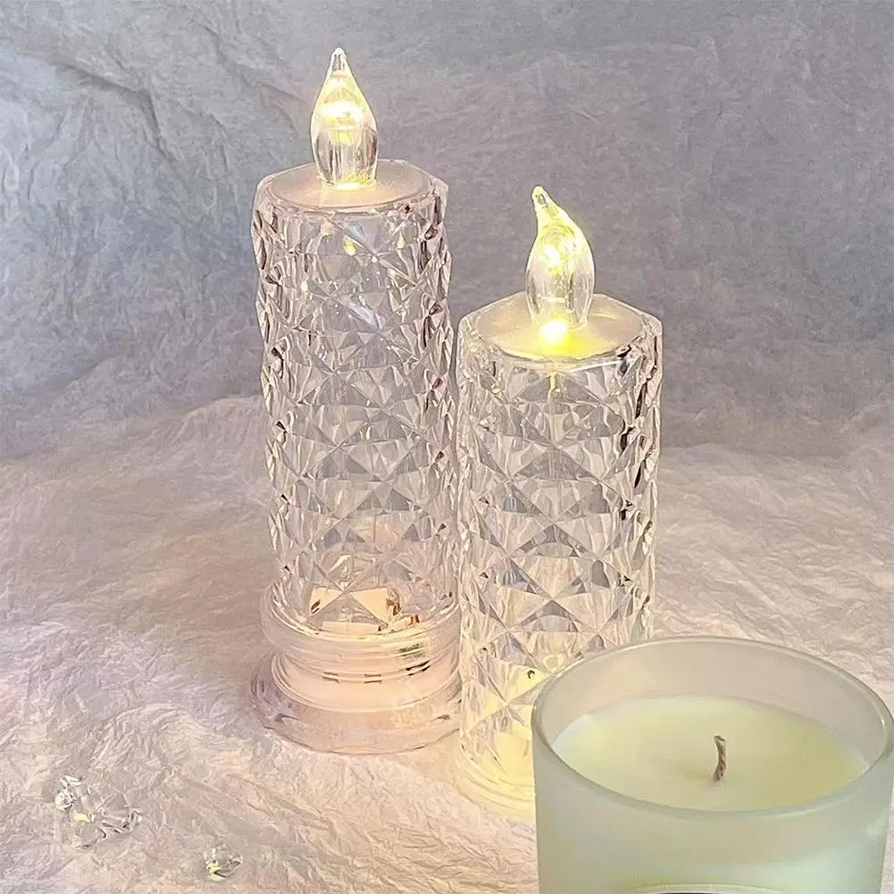 LED Electronic Candle Light Simulation Crystal Lamps Creative Bedroom Bedside Night Light Romantic Decoration Desktop Lamp
LED Electronic Candle Light Simulation Crystal Lamps Creative Bedroom Bedside Night Light Romantic Decoration Desktop Lamp