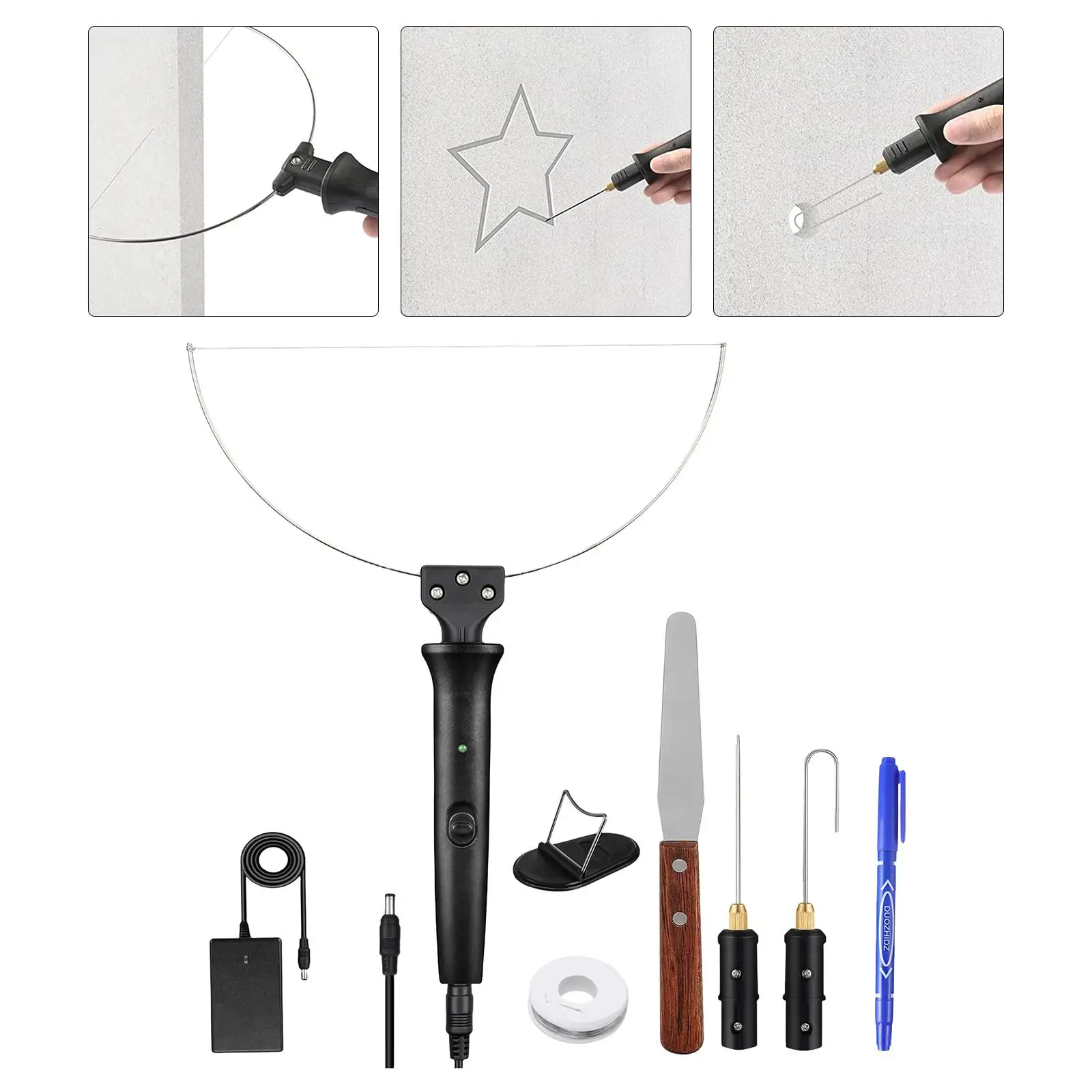 9Pcs Hot Wire Foam Cutter Crafts 18W Foam Polyethylene Carving Mark Pen Cutter Pen Cutter Heating Wire Tool Kit for Carving
9Pcs Hot Wire Foam Cutter Crafts 18W Foam Polyethylene Carving Mark Pen Cutter Pen Cutter Heating Wire Tool Kit for Carving