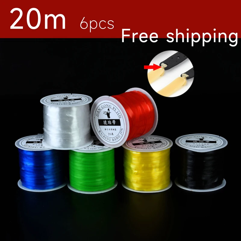 6pc Slingshot lacing elastic rope binding slingshot 20m Rubber band outdoor catapult accessories pipe system tying rope binding
6pc Slingshot lacing elastic rope binding slingshot 20m Rubber band outdoor catapult accessories pipe system tying rope binding