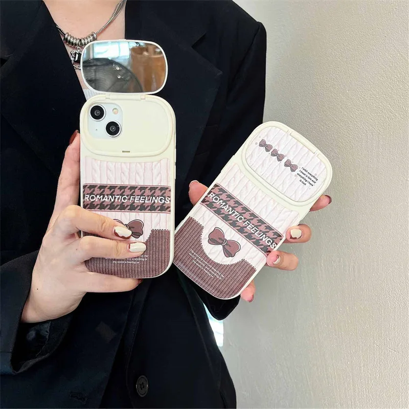 Makeup Mirror Bow Sweater Phone Case Cover for IPhone 14 Plus 11 12 13 14 Pro X XR XS Max Shockproof Cases for IPhone 14 Case
Makeup Mirror Bow Sweater Phone Case Cover for IPhone 14 Plus 11 12 13 14 Pro X XR XS Max Shockproof Cases for IPhone 14 Case