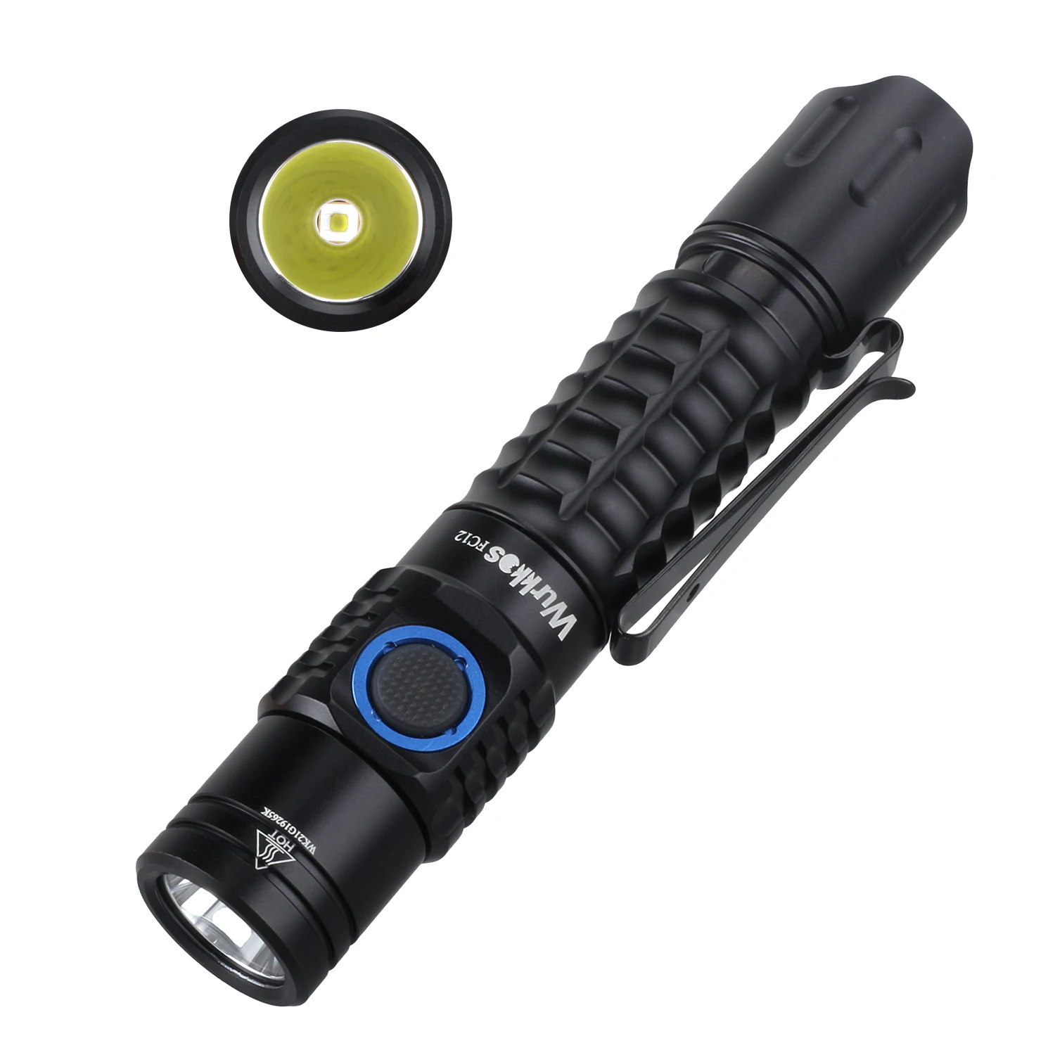 

Wurkkos FC12 Rechargeable Torches Tactical Flashlights LED 18650 SFT40 2000lm ATR Power Indicator USB-C IPX8 EDC Camp Lighting