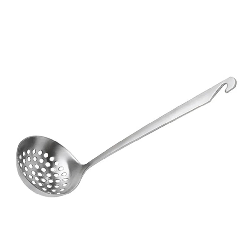 

Spoon Hook Strainer Stainless Colander Slotted Ladle Steel Spatula Set Metal Cooking Spoons Soup Turner Spider Serving