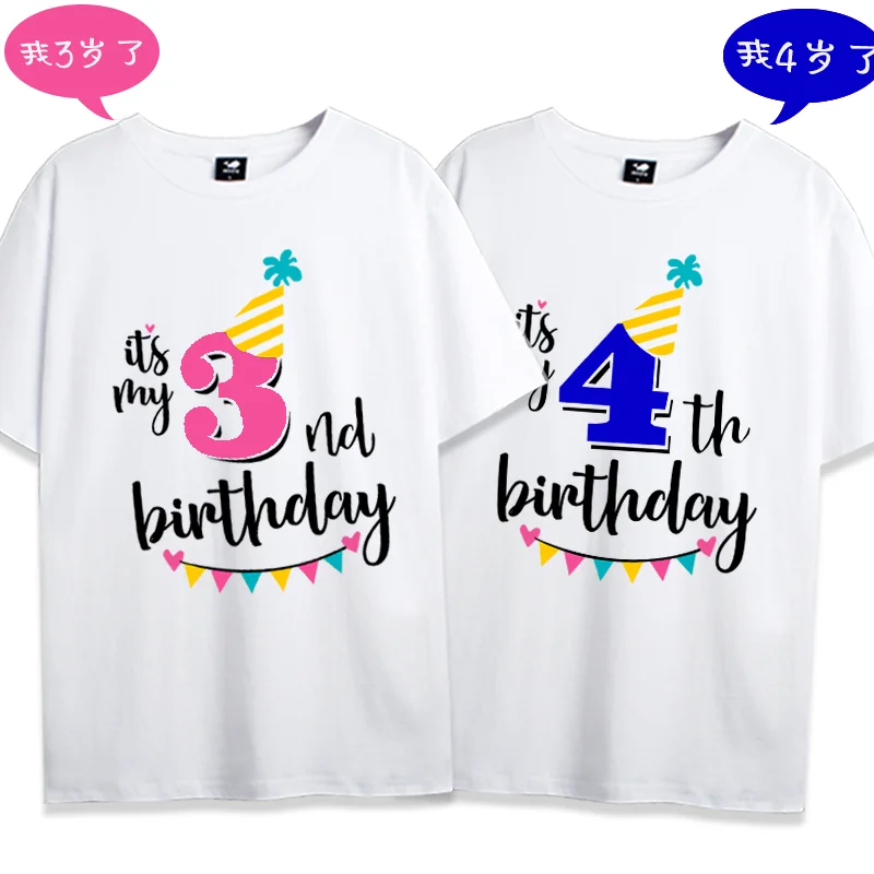 Boys Girls Cartoon Casual O-neck Tops Tee Birthday Party 1Y 2Y 3Y Children T-shirt Summer New Fashion Short Sleeve Tshirts
Boys Girls Cartoon Casual O-neck Tops Tee Birthday Party 1Y 2Y 3Y Children T-shirt Summer New Fashion Short Sleeve Tshirts