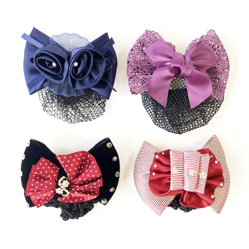 Professional headdress bowknot women's hairpin bank Hotel nurse stewardess hair ornament coiled hair net pocket ornament
Professional headdress bowknot women's hairpin bank Hotel nurse stewardess hair ornament coiled hair net pocket ornament