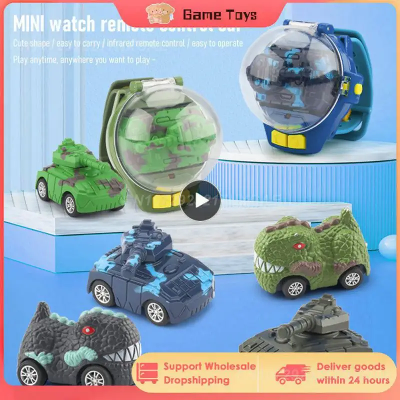 RC Car Toy Electric Tank Car 360 ° Rotation Remote Control Watch Alloy Dinosaur Car Fall-resistant Parent-child Interactive Boy
RC Car Toy Electric Tank Car 360 ° Rotation Remote Control Watch Alloy Dinosaur Car Fall-resistant Parent-child Interactive Boy