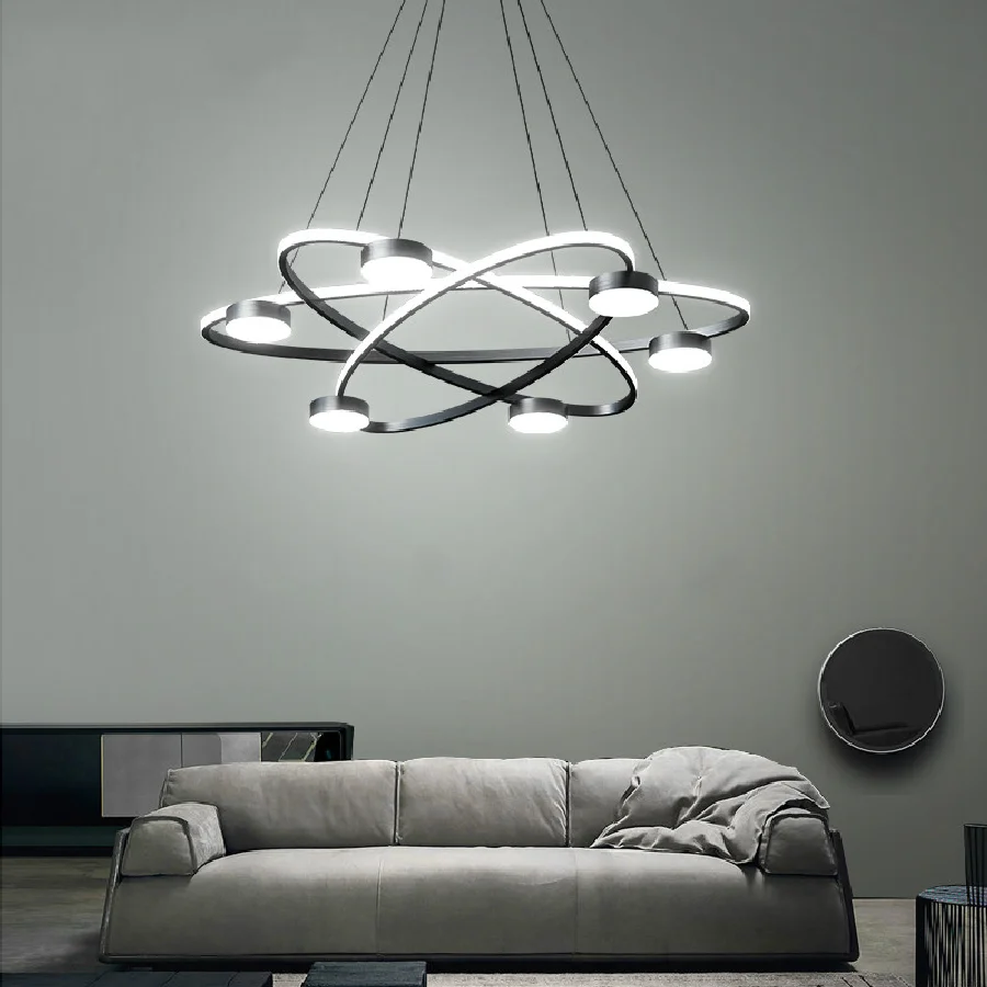 Modern Living Room Led Chandelier Lighting Nordic Minimalist Black Round Dimmable Hanging Lamp Bedroom Dining Room Chandelier
Modern Living Room Led Chandelier Lighting Nordic Minimalist Black Round Dimmable Hanging Lamp Bedroom Dining Room Chandelier