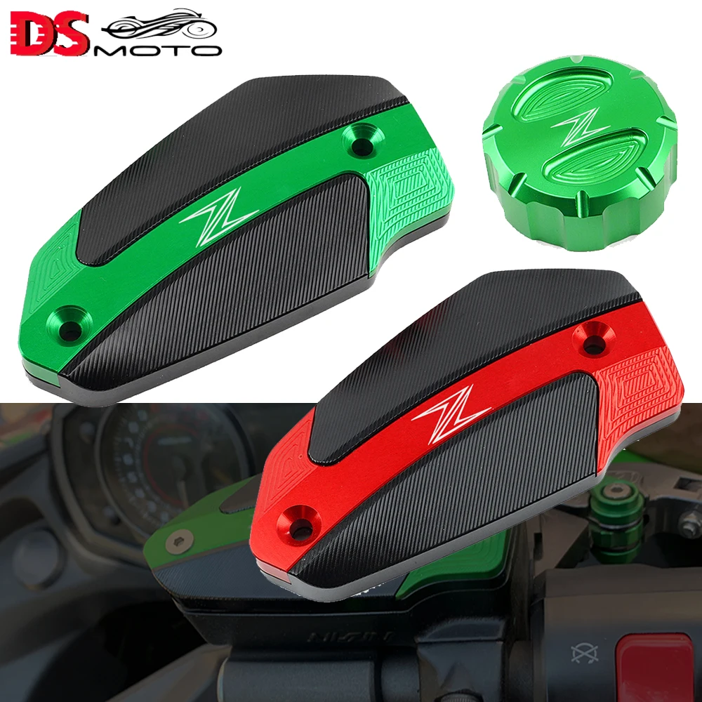 Алюминиевый передний и задний тормозной резервуар для Kawasaki Z 650 900 Z650 Z900 2017-2022 CNC Крышка Резервуара жидкости масляная крышка 
Алюминиевый передний и задний тормозной резервуар для Kawasaki Z 650 900 Z650 Z900 2017-2022 CNC Крышка Резервуара жидкости масляная крышка