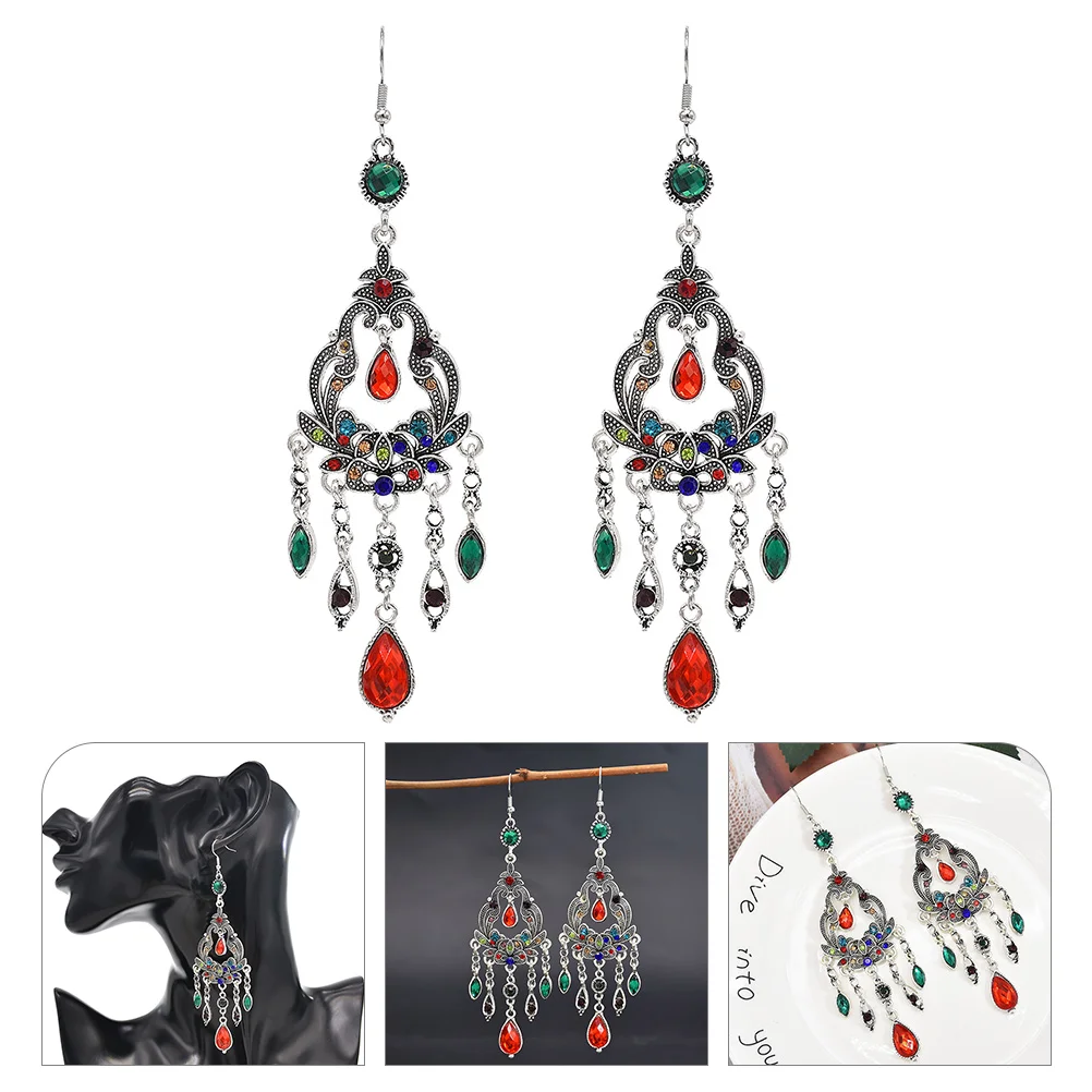 1 Pair Water Drop Shaped Bohemia Earrings Retro Tassel Earrings Long Earrings
1 Pair Water Drop Shaped Bohemia Earrings Retro Tassel Earrings Long Earrings