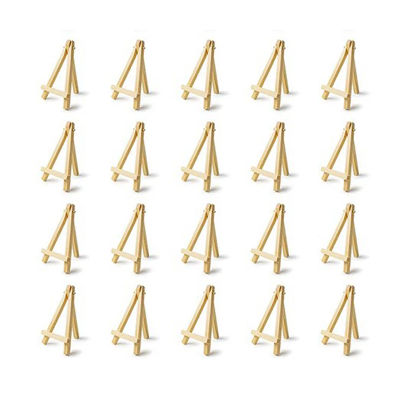 20 Pieces Of Mini Wooden Display Easel Wooden Easel, Used For Painting Craft Small Acrylic Oil Project, 9X16mm
20 Pieces Of Mini Wooden Display Easel Wooden Easel, Used For Painting Craft Small Acrylic Oil Project, 9X16mm