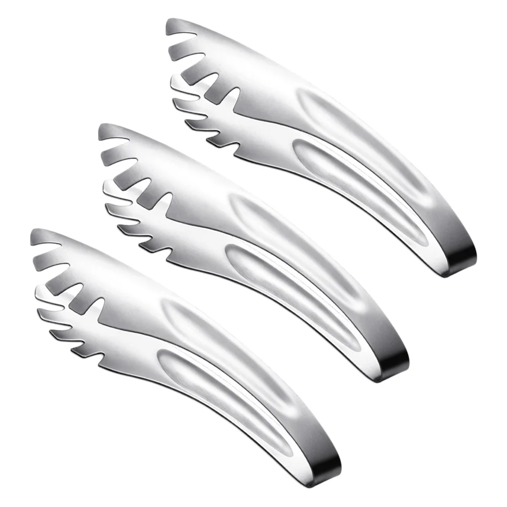 3pcs Pasta Tongs Stainless Steel Kitchen Serving Tong Bread Clamps for Spaghetti Noodle Pastry ( Silver )
3pcs Pasta Tongs Stainless Steel Kitchen Serving Tong Bread Clamps for Spaghetti Noodle Pastry ( Silver )