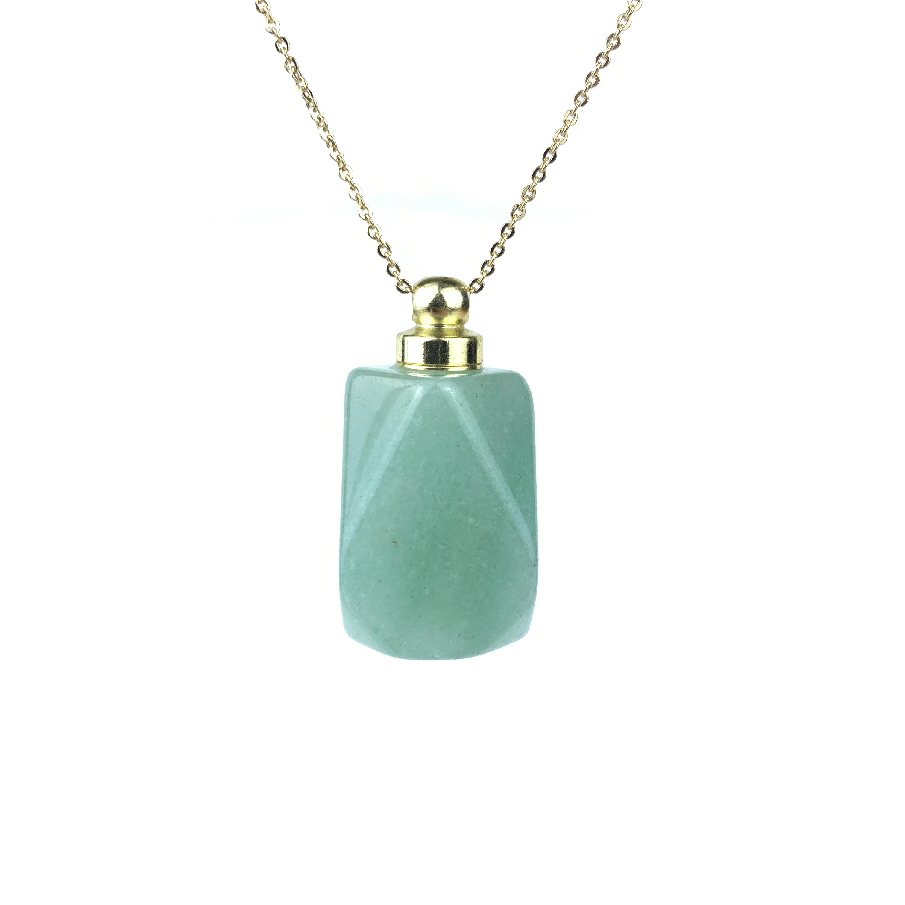 Green Aventurine Polygon Essential Oil Perfume Bottle Pendant Fashion Gem Stone Necklace Jewelry Accessories Women Gifts
Green Aventurine Polygon Essential Oil Perfume Bottle Pendant Fashion Gem Stone Necklace Jewelry Accessories Women Gifts