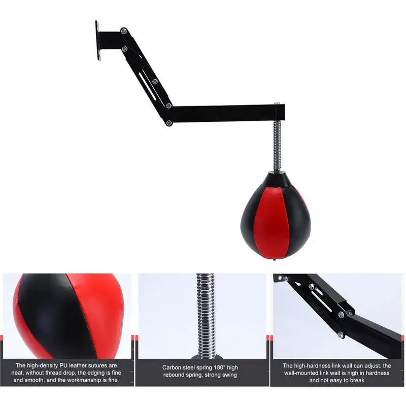 Speed Bag Boxing Punching Speed Bag Wall Mount Height Adjustable Boxing Reflex Ball Speed Punching Bags Suitable For Training
Speed Bag Boxing Punching Speed Bag Wall Mount Height Adjustable Boxing Reflex Ball Speed Punching Bags Suitable For Training