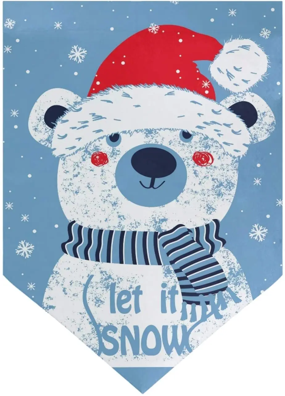 Let It Snow Cute Bear Winter Garden Flag Welcome Home House Flags Double Sided Yard Banner Outdoor Decor Banner for Outside Hous
Let It Snow Cute Bear Winter Garden Flag Welcome Home House Flags Double Sided Yard Banner Outdoor Decor Banner for Outside Hous