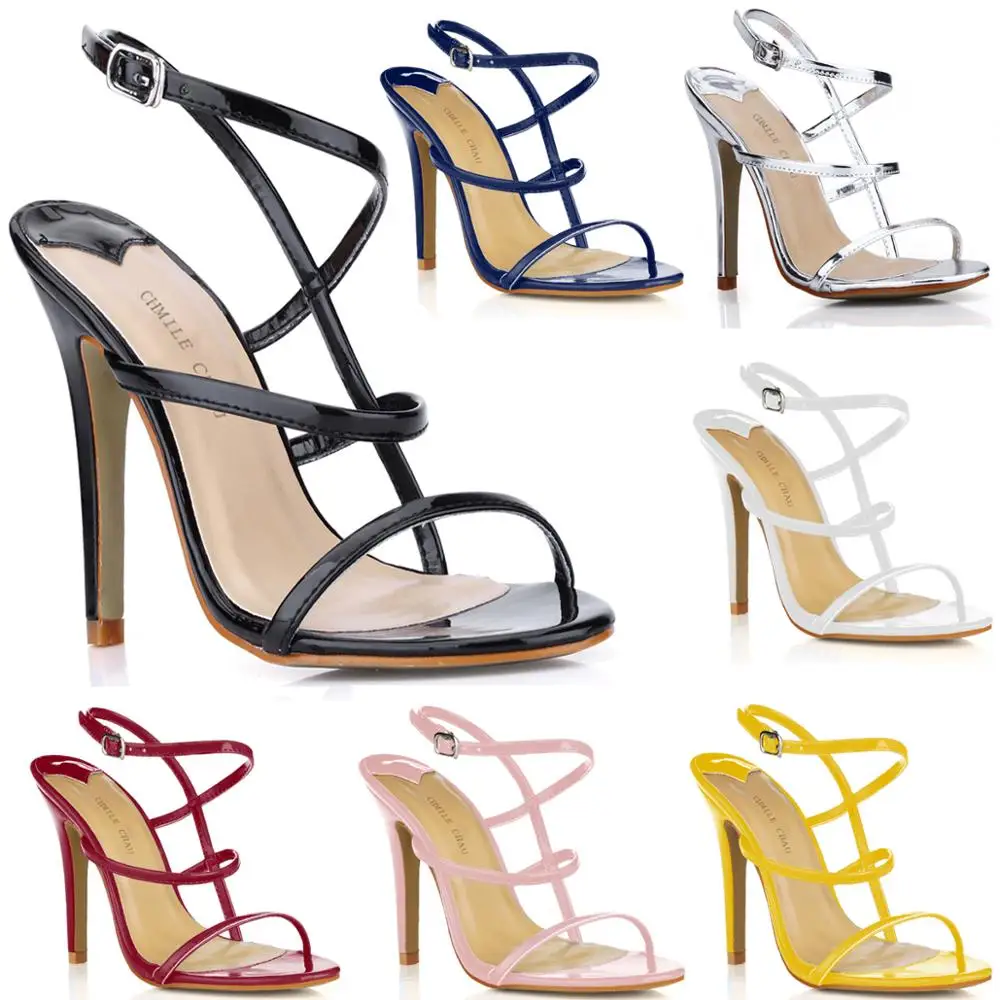 CHMILE CHAU Patent Sexy Evening Wedding Party Women Shoes Stiletto High Heel Ankle Strap Sandals Zapatos Mujer 5186-4
CHMILE CHAU Patent Sexy Evening Wedding Party Women Shoes Stiletto High Heel Ankle Strap Sandals Zapatos Mujer 5186-4
