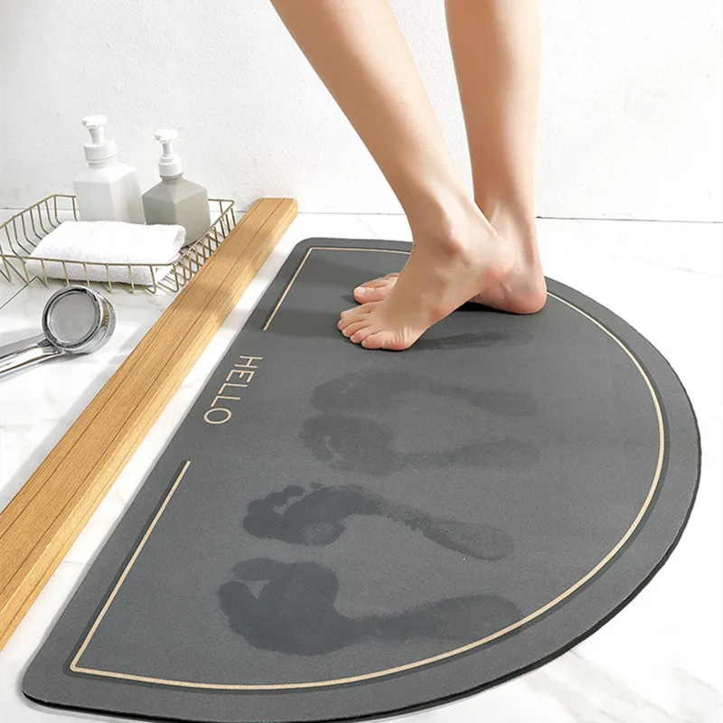 Bathroom Doormats New Semi-circular Absorbent Quick-drying Carpet Non-slip Hand Washable Skin-friendly Rug Technology Fleece Mat
Bathroom Doormats New Semi-circular Absorbent Quick-drying Carpet Non-slip Hand Washable Skin-friendly Rug Technology Fleece Mat