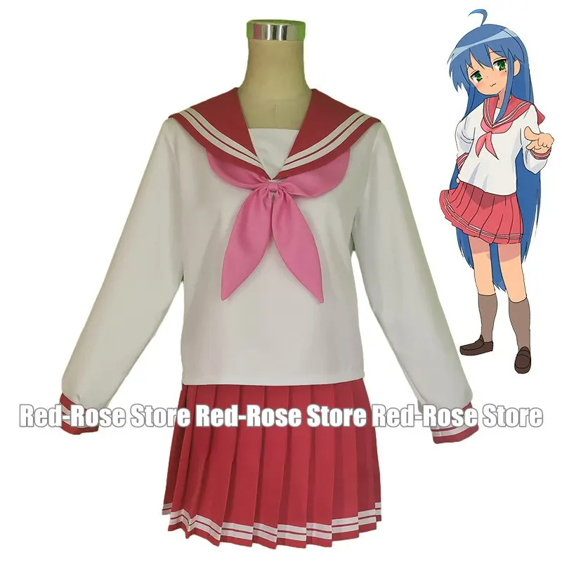 Lucky Star Izumi Konata Long Sleeve Sailor Suit School Uniform Tops Skirt Outfit Anime Cosplay Costumes
Lucky Star Izumi Konata Long Sleeve Sailor Suit School Uniform Tops Skirt Outfit Anime Cosplay Costumes