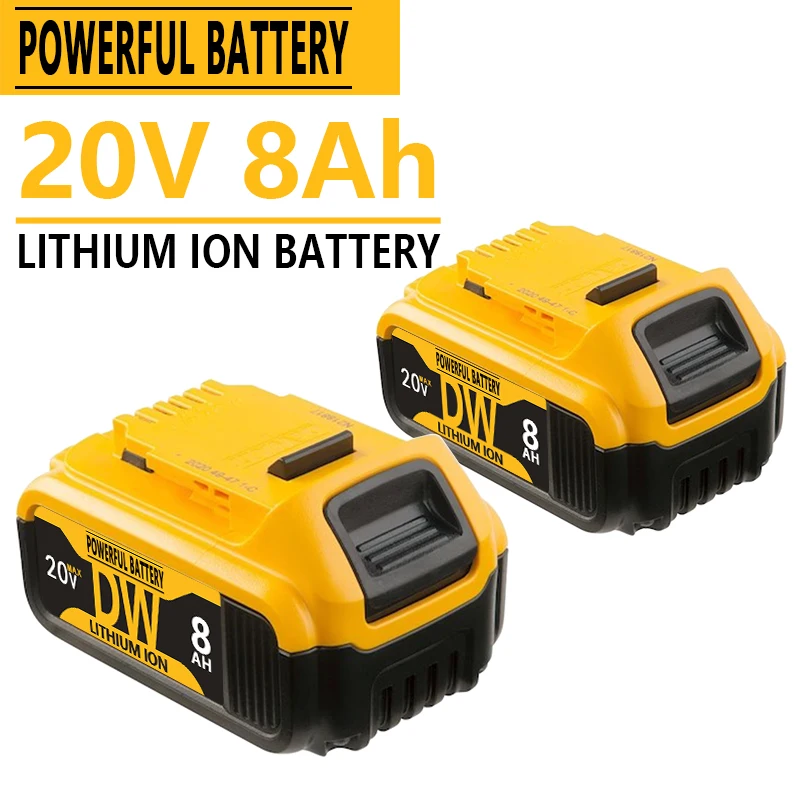 100% Original For DeWalt 20V 8000mAh Rechargeable Power Tools Battery with LED Li-ion Replacement DCB205 DCB204-2 DCB206
100% Original For DeWalt 20V 8000mAh Rechargeable Power Tools Battery with LED Li-ion Replacement DCB205 DCB204-2 DCB206