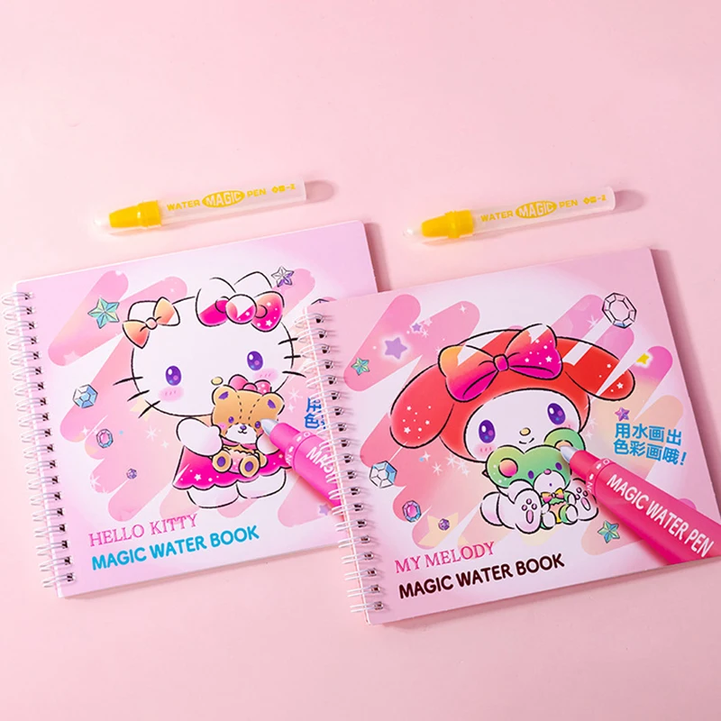 

Детская кисть Sanrio для рисования акварелью, пигмент и краска, Hello Kitty Melody, закладка «сделай сам», товары для творчества, граффити, подарок для девочек