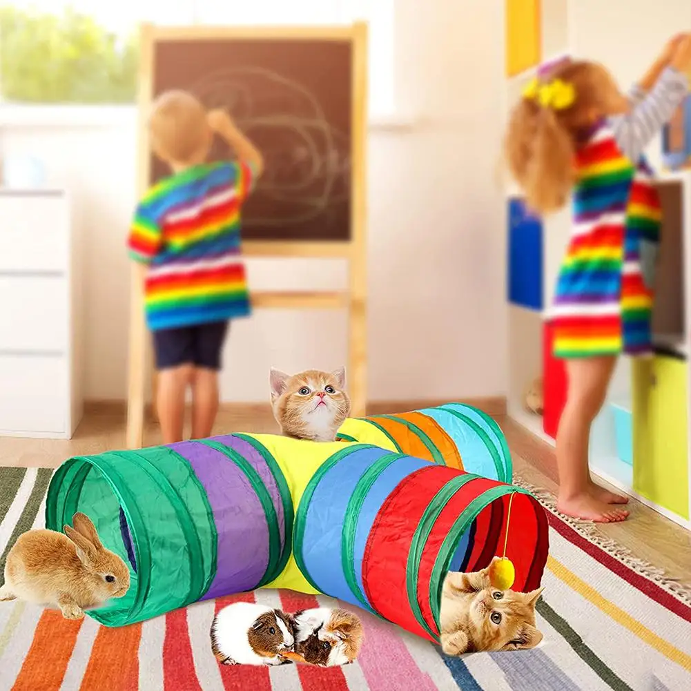 4/3/2 Hole Cat Tunnel Tube Funny Kitten Toys Foldable Toys Interactive Training Pet Tent Animal Play Supplies
4/3/2 Hole Cat Tunnel Tube Funny Kitten Toys Foldable Toys Interactive Training Pet Tent Animal Play Supplies