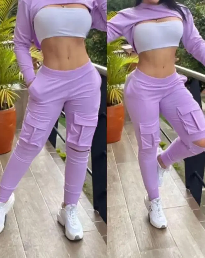 Pocket Design Cargo Pants for Woman Temperament Commuting Sports Style Hollow Out Summer New Solid Color Skinny Pencil Pants
Pocket Design Cargo Pants for Woman Temperament Commuting Sports Style Hollow Out Summer New Solid Color Skinny Pencil Pants