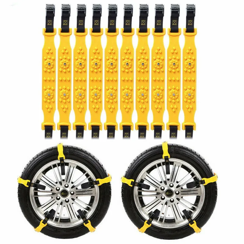 10PCS Car Tire Snow Chains Winter Snow Tire Chains Mud Tyre Anti-Skid Belts Emergency Driving Belts On Wheels
10PCS Car Tire Snow Chains Winter Snow Tire Chains Mud Tyre Anti-Skid Belts Emergency Driving Belts On Wheels