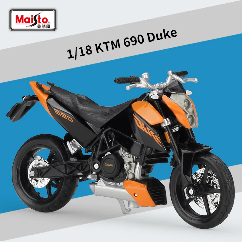 Модель мотоцикла Maisto 1:18 KTM 690 DUKE из сплава, литый под давлением, модель велосипеда, коллекция игрушек, мини-подарок на мотоцикл
Модель мотоцикла Maisto 1:18 KTM 690 DUKE из сплава, литый под давлением, модель велосипеда, коллекция игрушек, мини-подарок на мотоцикл