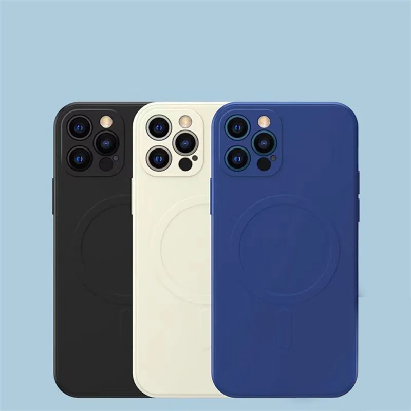 Case For iPhone 12 Pro Max 11Pro X Xs Xr 7 8 Plus 13 Mini Liquid Silicone Protector For Apple Magnetic Magsafe IPhone Soft Case 
Case For iPhone 12 Pro Max 11Pro X Xs Xr 7 8 Plus 13 Mini Liquid Silicone Protector For Apple Magnetic Magsafe IPhone Soft Case